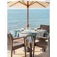 thumbnail image 3 of Outdoor Tablecloths with Umbrella Hole & Zipper, Spring Floral 54x54 Inch Square Tablecloths, Vintage Tulips Flower Butterfly Retro Wood Blue Waterproof Table Cloth, Patio/Pool/Picnic Table Covers, 3 of 8