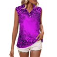 thumbnail image 2 of FASHOFT Golf Shirts for Women Lightweight Quick Dry Resistant Moisture Wicking Polos Dark Purple L, 2 of 5