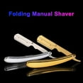 thumbnail image 2 of 1PC Traditional Manual Shaver Professional Straight Edge Stainless Steel Sharp Barber Razor Folding Shaving Knife Shave Beard for Men Barber Male Home Use Shaving Tools(Without Blade), 2 of 8