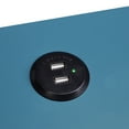 thumbnail image 4 of ACME Byzad Accent Table with USB Charging Dock in Teal, 4 of 6