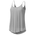 thumbnail image 2 of Doublju Women's Sleeveless Chiffon Tank Top Pleated Flowy Tunic Tank, 2 of 4