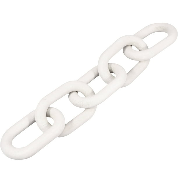 Chain Link Decor Wooden Chain Link Rustic Wood Chain Link Black/White