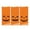 Orange, variant on Halloween Plastic Candy Bags, Jack-O-Lantern Pumpkin Bags, Cute Treat Tote Bag Party Favor with Handles Party Favors (Orange/50 Pieces) 4.92x10.62"
