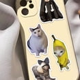thumbnail image 2 of 200-Piece Holographic Kawaii Cat Meme Stickers, Cute Waterproof Vinyl Decals for Journaling, Scrapbook, Laptop, Water Bottle and Pet Party Decor, 2 of 14