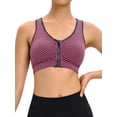 thumbnail image 4 of DODOING Sports Bra for Women, Sexy Cutout Crop Workout Tops for Women with Removable Padded Cups Training Yoga Active Bra, 4 of 8