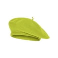 thumbnail image 1 of Top Headwear Wool Blend French Bohemian Beret, Lime, 1 of 1