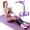 Purple, variant on Foot Pedal Resistance Band, 6-Tube Portable Pilates Exercise Equipment for Sit-Ups, Core Training, Abdominal & Full Body Workout
