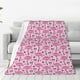 thumbnail image 1 of Balery Cute Watermelon Flamingo Manta de Felpa Suave y Acogedora – Cobija de Franela Aterciopelada para Cama, Lavable y Cálida para Sofá, Mascotas, Transpirable-60"x50", 1 of 7