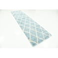 thumbnail image 4 of Unique Loom Opulence Trellis Shag Geometric Area Rug or Runner, 4 of 7