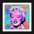 thumbnail image 2 of Stephen Chambers 15x15 Black Ornate Wood Framed With Double Matting Wall Art Titled - Pink Marilyn, 2 of 6