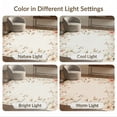 thumbnail image 7 of ODIKA Beige Watercolor Blooms Abstract Vine Pile Playroom Imitation Pet Friendly & Kids Safe for Bedroom, Bedside, Nursery, 7 of 7