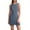 Blue, variant on Women's Sleeveless Square Neck Mini Dress Slim Fit Bodycon Dresses Red L