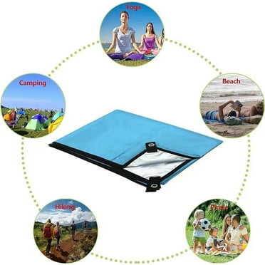 Yaoyar Waterproof Camping Tarp Lightweight Multifunctional Tent Footprint for Camping, Hiking Backpacking, Compact Tent Tarp Ground Sheet Mat for Ground or Under Tent