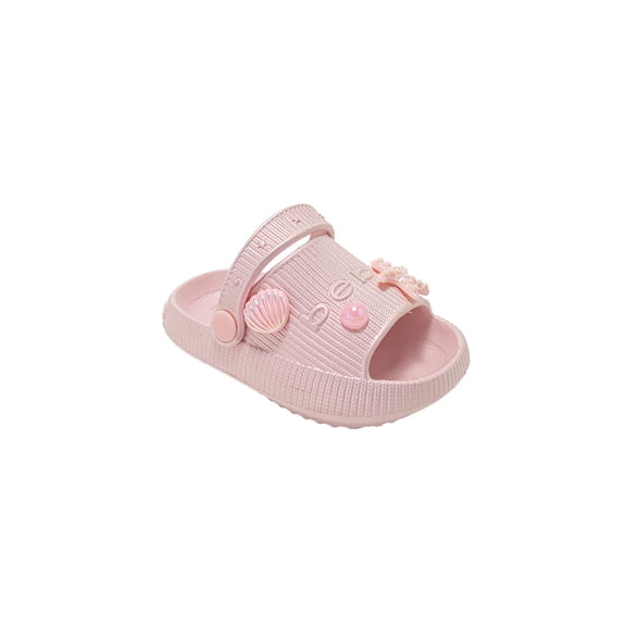 bebe Toddler Girls EVA Slides – Cute Slide Sandals with Charms