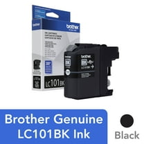 Brother Genuine Standard Yield Black Ink Cartridge, LC101BK, Replacement Black Ink, Page Yield Up To 300 Pages, LC101
