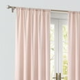 thumbnail image 4 of CANNON Solid Cotton Percale Blush 50x96 Window Curtain Pair, Solid Color Themed, Oeko-TEX Certified Confidence, 4 of 5