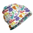 thumbnail image 1 of Music Unisex Beanie, Colorful Instruments Bass, Hiking Outdoors, Multicolor, by Ambesonne, 1 of 1