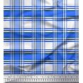 thumbnail image 1 of Soimoi Satin Silk Fabric Gingham Check Decor Fabric Printed Yard 42 Inch Wide, 1 of 3