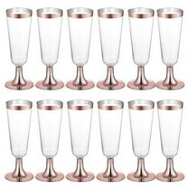 Wedding Champagne Flute Disposable Plastic Wedding Cup Champagne Glass Drinking Utensils for Party-