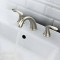 thumbnail image 2 of HOSSLLY Widespread Bathroom Faucets 8 inch Brushed Nickel Arc 2 Handle Lavatory Faucet, 2 of 7