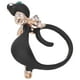 thumbnail image 2 of Broche de diamante con diseño de gato, para solapa, accesorio de fiesta AllMatch 2135 (negro), 2 of 14