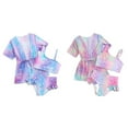 thumbnail image 7 of GYRATEDREAM Girls Swimsuits Tie-dye Bikini Bathing Suit with Kimono 3 Piece Swimsuits for 7-14 Years, 7 of 7