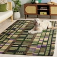 thumbnail image 3 of SAFAVIEH Rodeo Drive Vonda Abstract Area Rug, Green/Purple, 3' x 5', 3 of 11