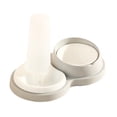 thumbnail image 1 of 2 in 1 Cat Bowl Set Pet Feeding Bowls Water Dispenser Detachable with Automatic Gray, 1 of 9