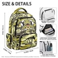 thumbnail image 7 of Aplkyhs Green Camo Dinosaur Backpack for Students 9-18 School Bookbag Lightweight Water Resistant for Teens Daily Use, 7 of 7