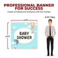 thumbnail image 2 of Baby Shower Large Banners and Signs for Outdoor by DreamController. Polyester Banner with 4 Holes for Easy Hang Indoor & Outdoor | 4x4 Feet Banner for Baby Shower | HD Print Banner Made in USA, 2 of 6