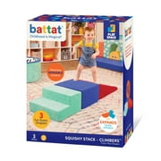 Battat Squishy Stack Climbers 3 Foam Multicolor Play Shapes, Toddler and Preschool Toys