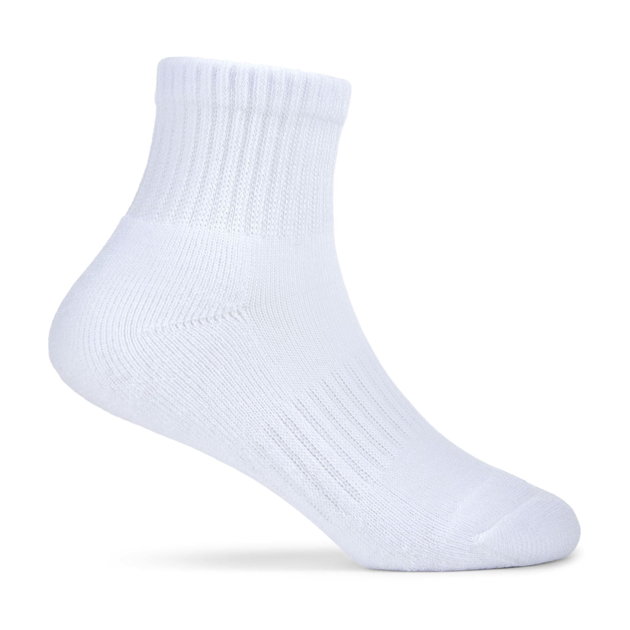 Fruit of the Loom All Day Comfort Girls Ankle Socks, Sizes 6-10, 10-Pack