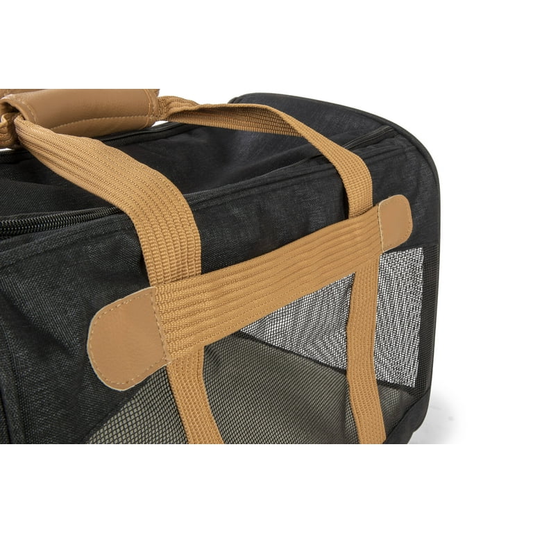 Sherpa Element Airline Approved Pet Carrier Black Tan Large