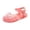 Orange, variant on Ruyang Girls Glitter Jelly Sandals Cute Closed Toe Fisherman Sandal Summer Adjustable Straps Non-Slip Flats for Beach