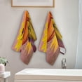 thumbnail image 4 of Fall Pumpkins Sunflowers Hand Towels for Bathroom, Oil Painting Style Kitchen Towel 2 PCS Ultra Soft and Highly Absorbent Decorative Fingertip Face Bath Towels for Spa & Hotel, 28.3"x 14.4", 4 of 5