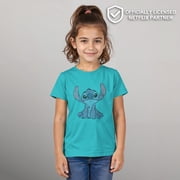 Lilo & Stitch Watercolor Stitch Graphic Tee for Girls,
