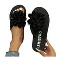 thumbnail image 4 of ATENAR Women Sandals Outdoor Comfortable Sandals for Women Slide Shoes Women Black 9.5, 4 of 5