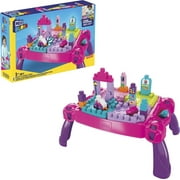 MEGA BLOKS Build n' Learn Table Blocks for Toddlers 1-3, Pink