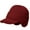 Wine Red, variant on Men Winter Visor Brim Earflap Beanie Hat Knitted Thicken Plush Lined Warm Ear Protection Knitted Hat (Navy Blue)