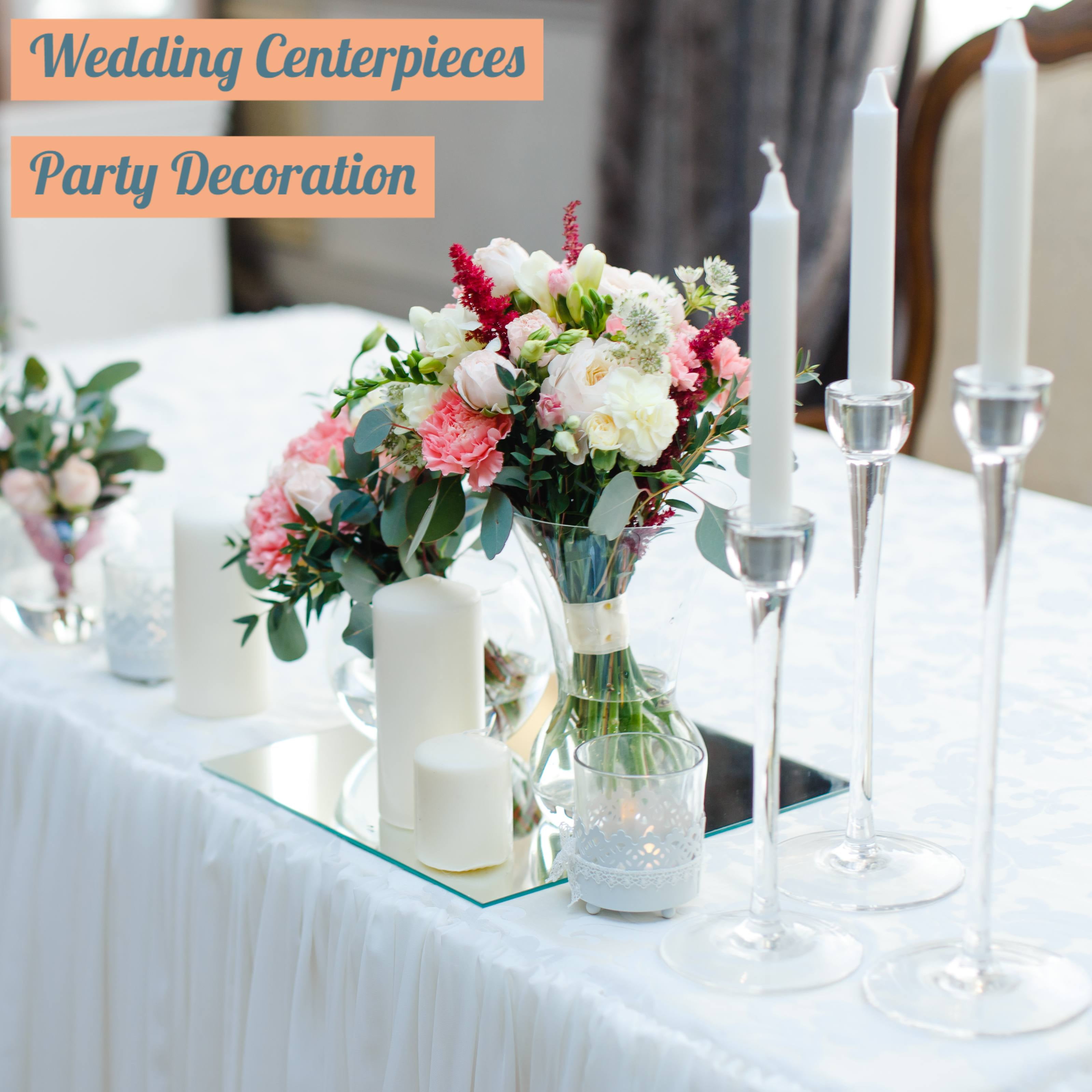 Square Mirror for Centerpieces 10 inch x 10 inch with Beveled Edge