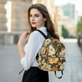 thumbnail image 6 of FORMRS Mini Backpack Purse for Women Quilted Travel Daypack Casual Shoulder Bag, Bright Floral, 6 of 7
