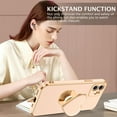 thumbnail image 4 of iPhone 11 Case, iPhone 11 Phone Case with Extra Adjustable Love Heart Kickstand Holder Soft TPU Plating Bumper Protective Slim Shockproof iPhone 11 Phone Case Cover for Girls Women, Pink, 4 of 17