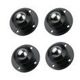 thumbnail image 4 of 4x Mini Roues Pivotantes Autocollantes pour Conteneur Poubelle Noir, 4 of 6