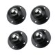 thumbnail image 4 of 4 Uds Ruedas Giratorias Baoblaze Autoadhesivas 360 Rotación Cub Negro, 4 of 6