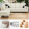 thumbnail image 2 of Homeora 2-Piece Piece Couch Living Room,Faux Leather Sofa Set,Faux Leather Sofa Set,L-Shaped Sectional Sofa,Right Facing Chaise Couch Living Room,White, 2 of 6