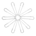 thumbnail image 2 of Broche Épingles, Broches de Style Rétro Largement Utilisé Incrusté de Strass 10Pcs pour Robe, 2 of 8