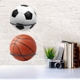 thumbnail image 4 of LOLIPPYY Wall-Mounted Basketball Holder Rack Storage and Display Organizer Black 1 Set for Fans, 4 of 8