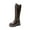 BROWN, variant on DREAM PAIRS Women's Combat Riding Platform Knee High Boots, Lace Up Fall Lug Sole Gothic Motorcycle Boots with Inside Zipper