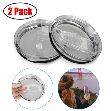EEEKit 2 Pcs Spill Proof Splash Resistant Lid for Ozark Trail 30-Ounce,RTIC,Yeti Rambler and More