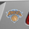 thumbnail image 2 of New York Knicks Auto Emblem, Aluminum Metal, Embossed Team Color, Raised Decal Sticker, Full Adhesive Backing, 2 of 2